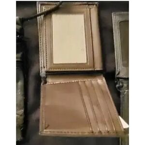 Perry Ellis Brown Leather Wallet NWT